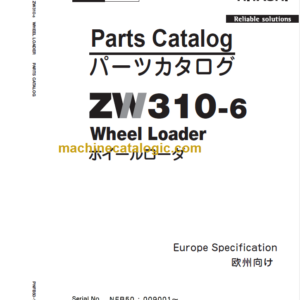 Hitachi ZW310-6 Wheel Loader (PNGB-1-2) Parts Catalog