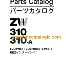 Hitachi ZW310 ZW310-A Equipment Components Parts Catalog