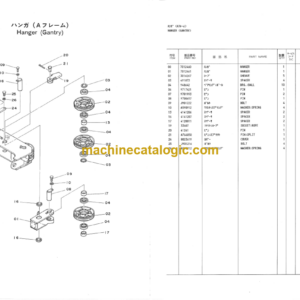 Hitachi KH125-3 Hydraulic Crawler Crane Parts Catalog Serial No.0601-