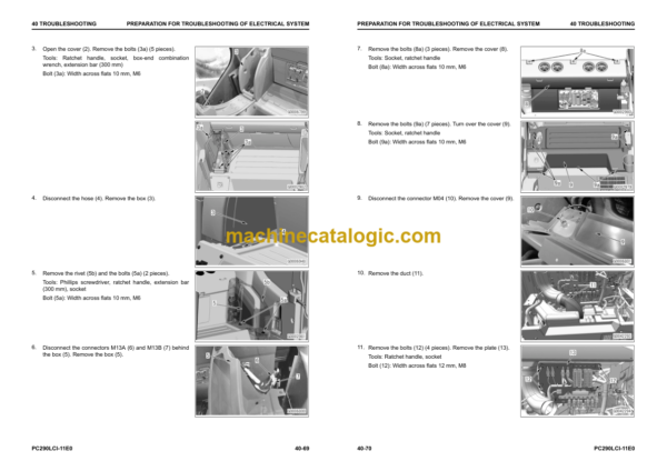 Komatsu PC290LCi-11E0 PC290NLCi-11E0 (SERIAL NUMBERS 35152 and up K77001 and up) Shop Manual