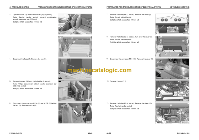 Komatsu PC290LCi-11E0 PC290NLCi-11E0 (SERIAL NUMBERS 35152 and up K77001 and up) Shop Manual