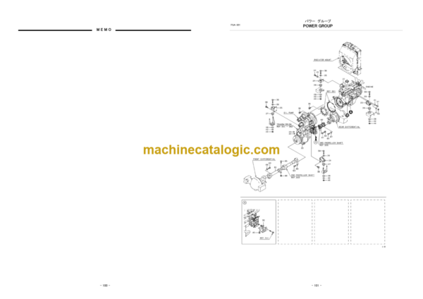 Hitachi ZX180-G Wheel Loader Parts Catalog