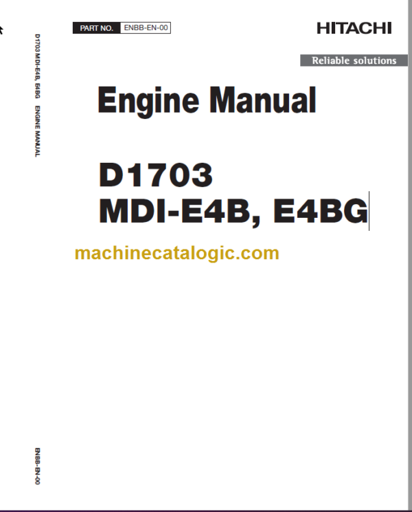 Hitachi D1703-MDI-E4B E4G Engine Manual