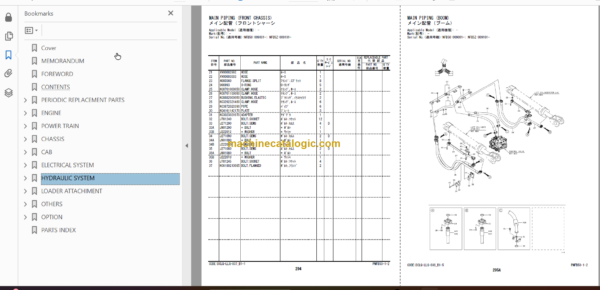 Hitachi ZW310-6 Wheel Loader (PNGB-1-2) Parts Catalog