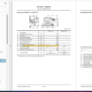 Hitachi ZX350-7G Technical and Workshop Manual