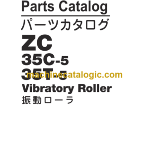 Hitachi ZC35C-5 ZC35T-5 Vibratory Roller (PTCJA0-1-1) Parts Catalog