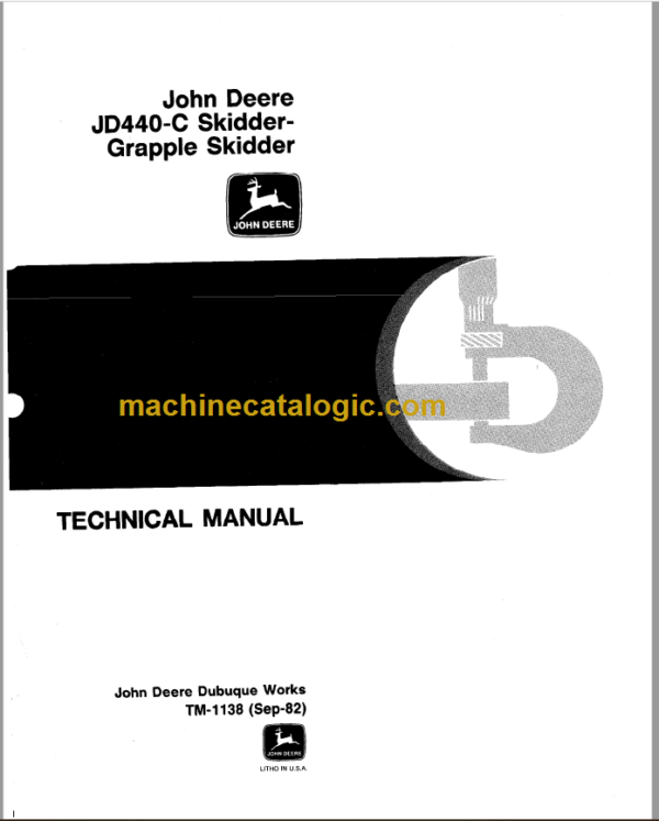 John Deere JD440C Skidder Grapple Skidder Technical Manual