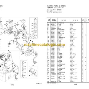 Hitachi ZC35C-5 ZC35T-5 Vibratory Roller (PTCJA0-1-1) Parts Catalog