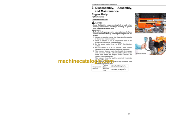 Hitachi E75-ENB3-HGTK-1 Engine Manual