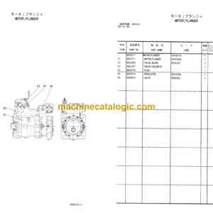 Hitachi Sumitomo SCX800-2 Equipment Components Parts Catalog