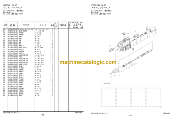 Hitachi ZW310-5A Wheel Loader Equipment Components Parts Catalog (PNFC90-E1-1)