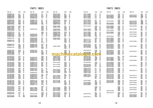 Hitachi ZW310-5A Wheel Loader Equipment Components Parts Catalog (PNFC90-E1-1)