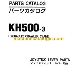 Hitachi KH500-3 Joy-Stick Lever Parts Catalog