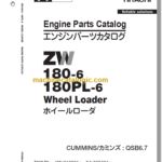 Hitachi ZW180-6 180PL-6 Wheel Loader Engine Parts Catalog