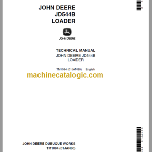 John Deere JD544B Loader Technical Manual