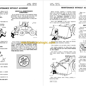 John Deere JD544B Loader Technical Manual