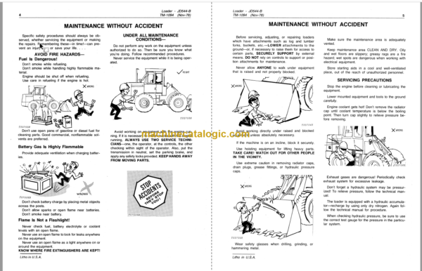 John Deere JD544B Loader Technical Manual