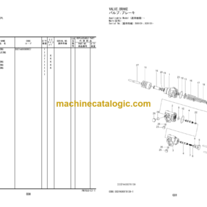 Hitachi ZW180-7 ZW180PL-7 Wheel Loader Equipment Components Parts Catalog