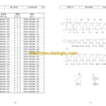 Hitachi Sumitomo SCX800A-3 Bracing List