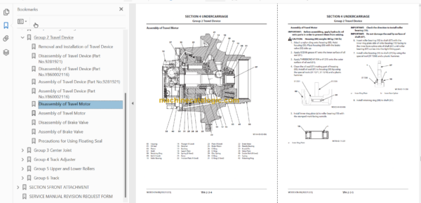 Hitachi ZX350LC-5B ZX350LCN-5B Technical and Workshop Manual