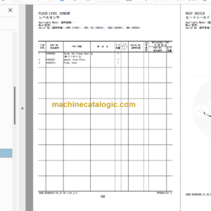 Hitachi ZW180-6 180PL-6 Wheel Loader Engine Parts Catalog