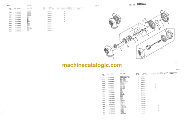 Hitachi ZW180-G Wheel Loader Engine Parts Catalog