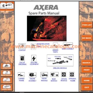 Sandvik AXERA 7-260C Drill (Service and Parts Manual, Operator’s and Maintenance Manual)