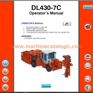 Sandvik DL430-7C Drilling Rig Service and Parts Manual, Operator’s and Maintenance Manual