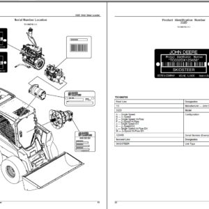 John Deere 332D Skid Steer Loader Parts Catalog