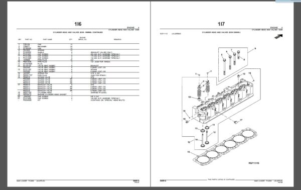 John Deere 644H Loader Parts Catalog