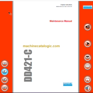 Sandvik DD421-60C Maintenance Manual Serial No. 116D46806-1