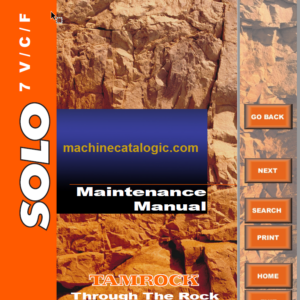 Sandvik SOLO 7-15 F Maintenance Manual Serial No. 106A9520-1