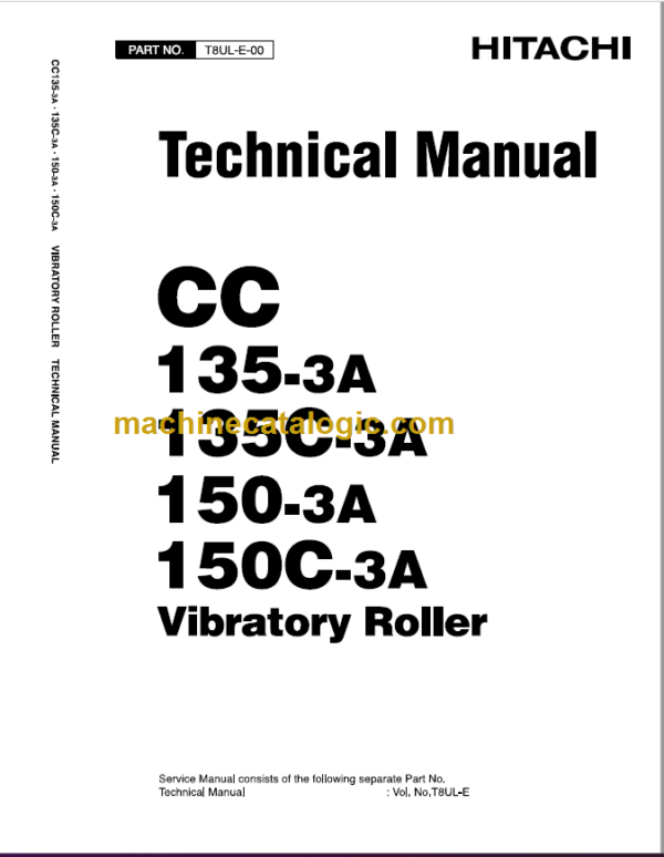 Hitachi CC135-3A CC135C-3A CC150-3A CC150C-3A Technical Manual