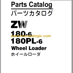 Hitachi ZW180-6 180PL-6 Wheel Loader (PPD850-1-2) Parts Catalog