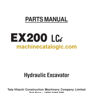 TATA Hitachi EX200 LCi Hydraulic Excavator Parts Catalog