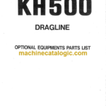 Hitachi KH500 Dragline Parts Catalog