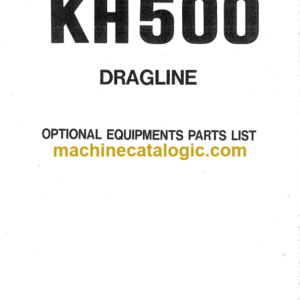 Hitachi KH500 Dragline Parts Catalog