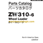 Hitachi ZW310-6 Wheel Loader (PNFB70-1-4) Parts Catalog