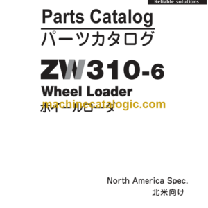 Hitachi ZW310-6 Wheel Loader (PNFB70-1-4) Parts Catalog