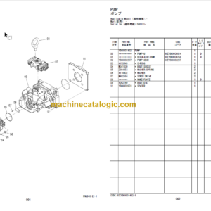 Hitachi ZW220-7 Wheel Loader (CUMMINS ENGINE) Parts Catalog