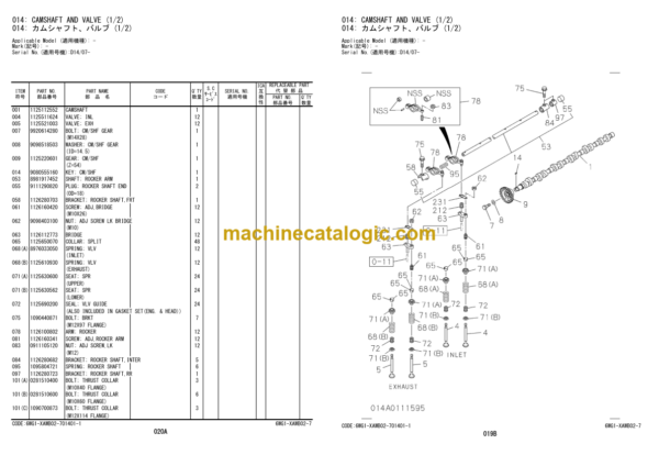 Hitachi ZW550-6 Wheel Loader Engine Parts Catalog