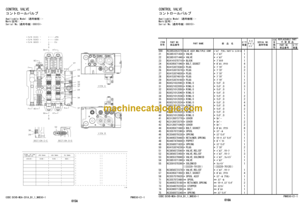 Hitachi ZW370-5B Wheel Loader Equipment Components Parts Catalog (PNHE60-E1-1)