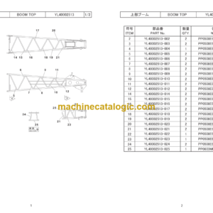 Hitachi Sumitomo SCX700E Bracing List