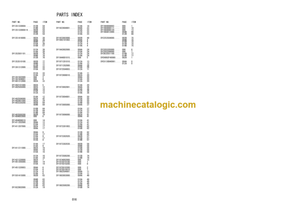 Hitachi TPD40RF TPD50RF TPD50RH RPD60RF TPD60RH Vibratory Plate Parts Catalog