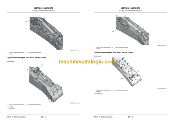 Hitachi ZX Quick Coupler Service Manual