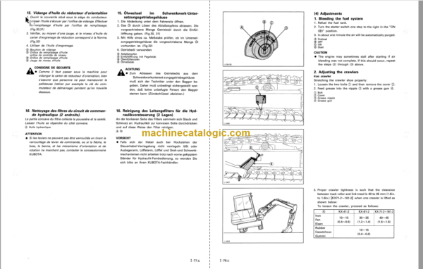 Kubota KX41-2, 61-2, 71-2, 91-2, 121-2, 161-2 Service Manual