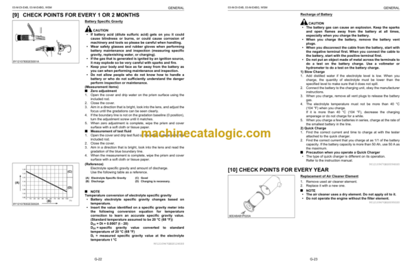 aHitachi D1703-MDI-E4B E4G Engine Manual