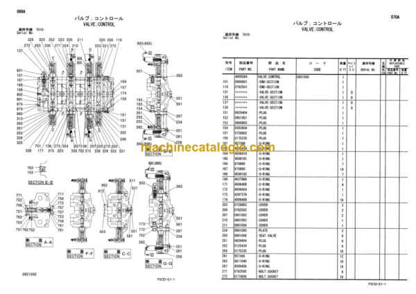 Hitachi Sumitomo SCX1200-2 Equipment Components Parts Catalog