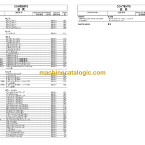 Hitachi ZW550-5B Wheel Loader Equipment Components Parts Catalog (PNHFE-60-E1-1)