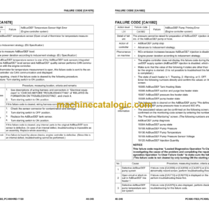 Komatsu PC490 -11E0 PC490LC -11E0 PC490HRD-11E0 (SERIAL NUMBERS K75001 and up) Shop Manual